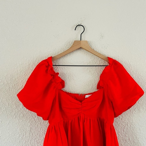 English Factory Red Mini Dress - Picture 3 of 10